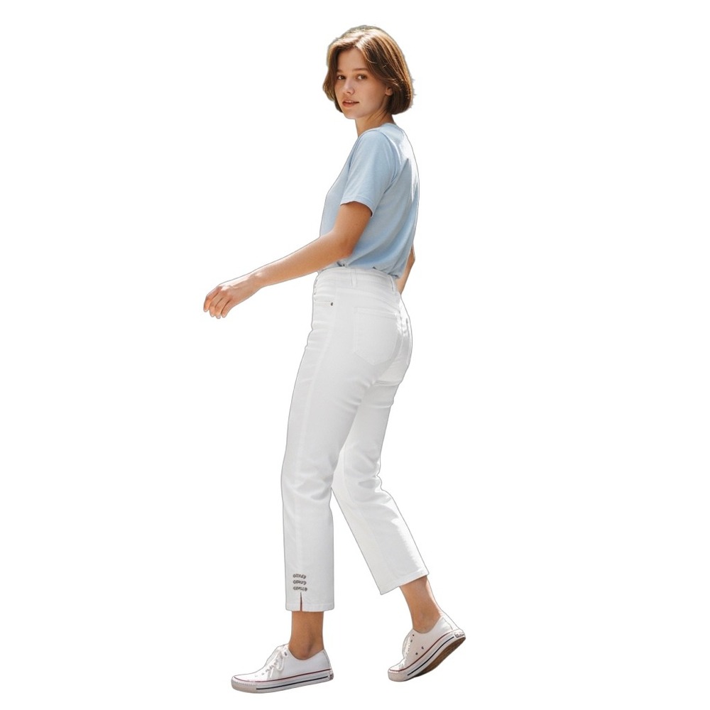 Skinnygirl Julie High Rise Crop Flare Jeans‎ White Size 25 0